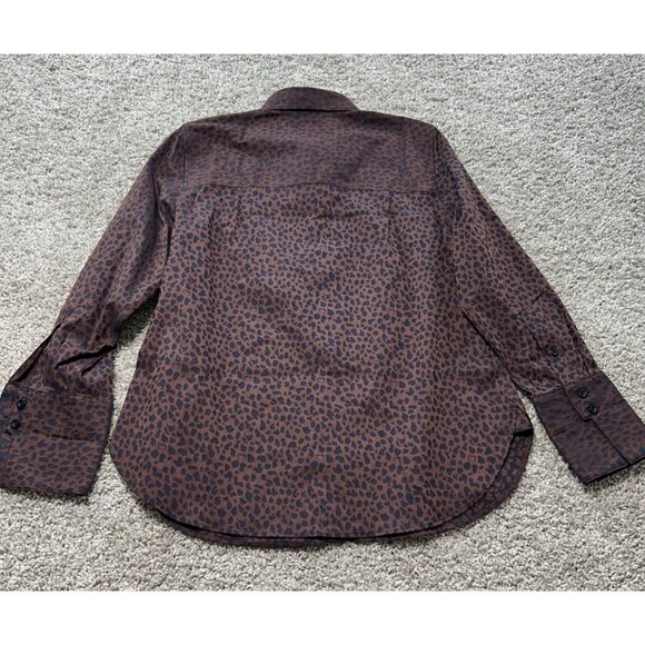 Chico's Women's Sz S No-Iron Button-Down Long Sleeve Shirt - Picture 6 of 10